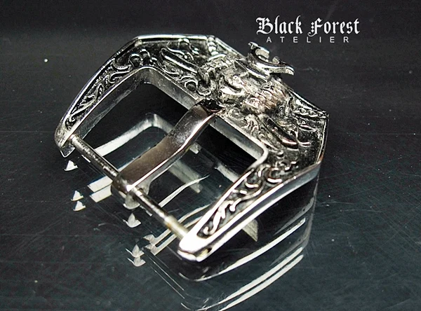Chrome Plated (Silver color) Samurai Buckle for Seiko, Panerai, Maranez, Sevenfriday – image 3
